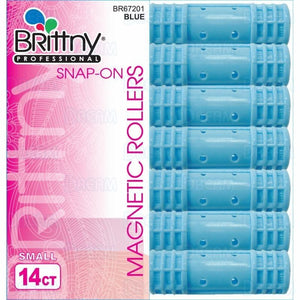 Brittny 14pcs Blue Magnetic Rollers