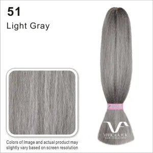 Vivica A. Fox Kinky Jamaican Marli Braid Hair, Gray
