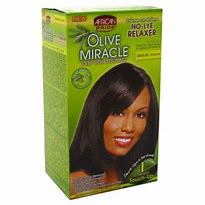 African Pride Olive Miracle Deep Conditioning No-Lye Relaxer Touch-Up Regular