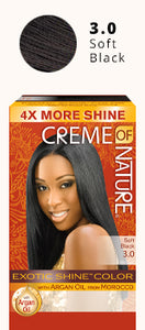 Crème of Nature Exotic Shine Color with Argan Oil from Morocco #3.0 Soft Black