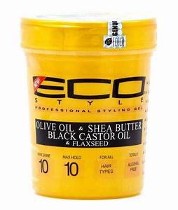 Eco Style Gold Olive Oil & Shea Butter Black Castor Oil & Flaxseed Gel 32oz