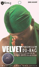 Load image into Gallery viewer, King J Velvet Premium Du Rag
