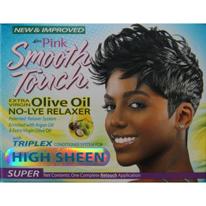 Luster's Pink Smooth Touch Extra Virgin Olive Oil No-Lye Relaxer Super