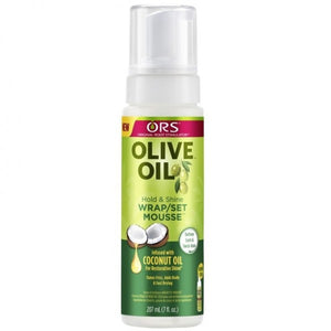 ORS Olive Oil Hold & Shine Wrap/Set Mousse Infused with Coconut Oil