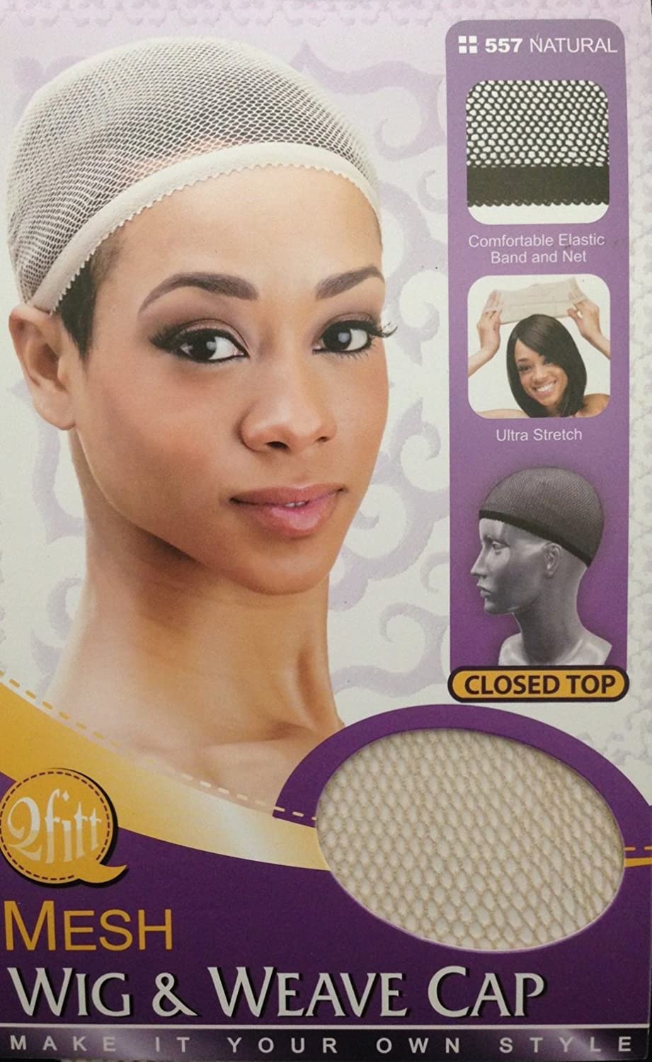 Qfitt Closed Top Mesh Wig Cap Natural