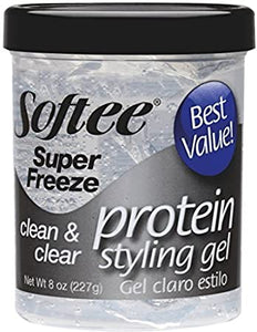 Softee Protein Styling Gel Super Freeze Clean & Clear
