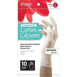 Annie Latex Gloves Powder Free 10Ct Large