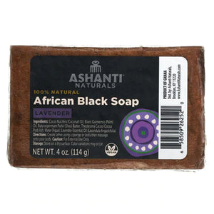 Ashanti Naturals 100% African Black Soap Lavender