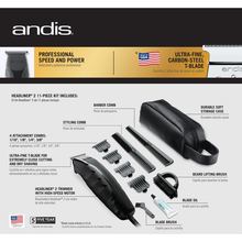 Load image into Gallery viewer, Andis Headliner 2 Trimmer 11pc Kit
