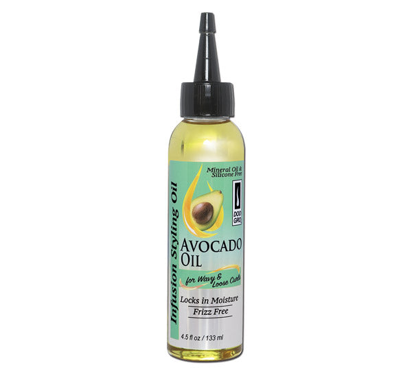 Doo Gro Infusion Styling Oil Avocado Oil for Wavy & Loose curls Locks in Moisture