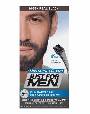Just For Men Mustache & Beard Color M-55 Real Black