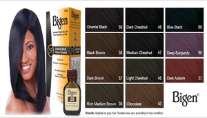 Bigen Permanent Powder Hair Color #58, Black Brown
