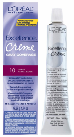 L'Oreal Excellence Creme Gray Coverage Lightest Natural Blonde #10