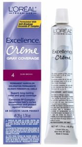L'Oreal Excellence Creme Gray Coverage Dark Brown #4