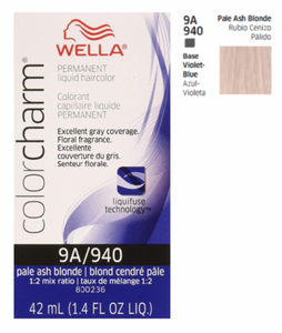 Wella Color Charm Hair Color 9A/940, Pale Ash Blonde
